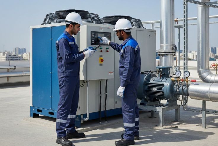 Commercial chiller repair and cooling solutions Qatar
